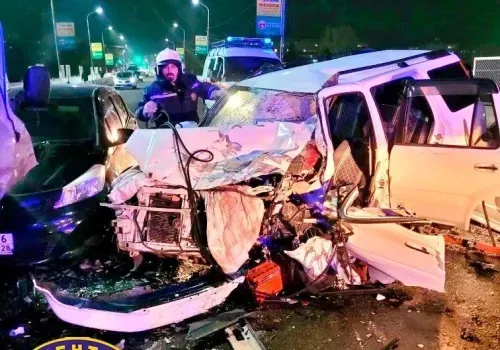 Массовое ДТП случилось на путепроводе в Белогорске