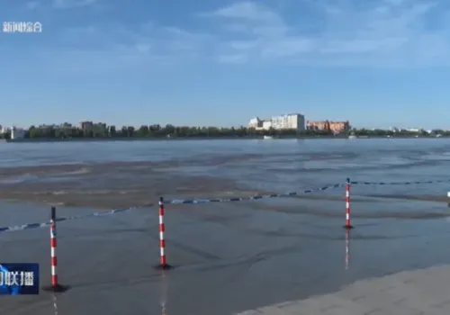 Вода в Хэйхэ: река Амур подтопила остров китайского города напротив Благовещенска