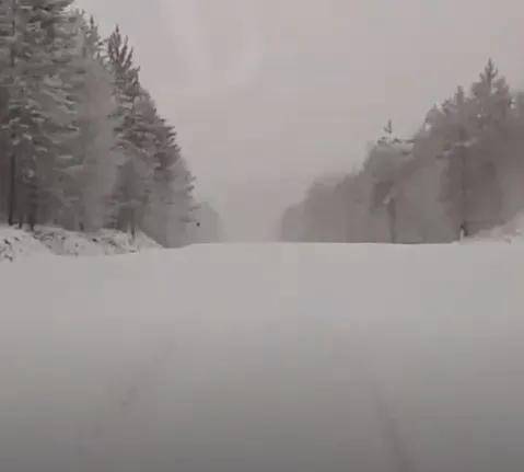 Конец марта в Сковородинском районе оказался снежным