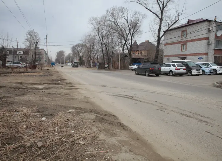 Василий Орлов посетил участки дорог, ремонтируемые в Благовещенске по проекту