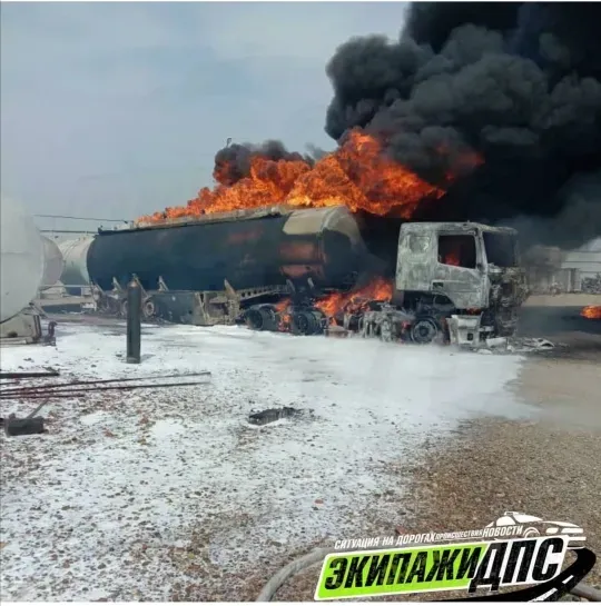 Бензовоз взорвался в Приморском крае