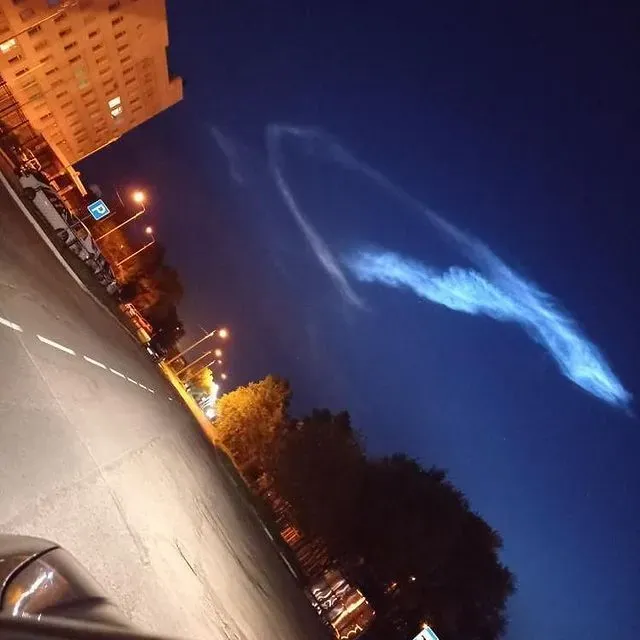 "След ракеты" наблюдали амурчане в ночном небе