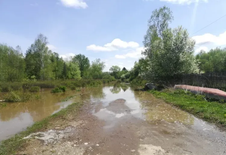 Дорогу подтопило в Сковородинском районе из-за подъема воды в Амуре