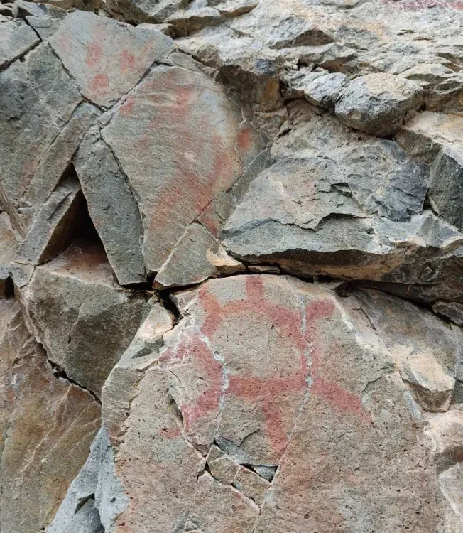 Лоси и поедающий солнце медведь: археологи расшифровали писаницу в Тындинском районе