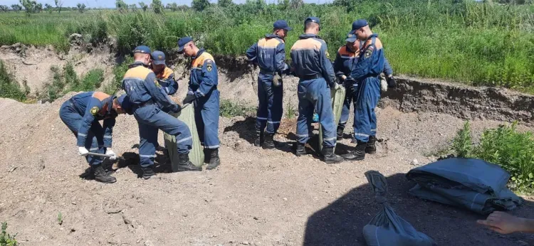 Дамбы против паводка строят в селах Благовещенского района