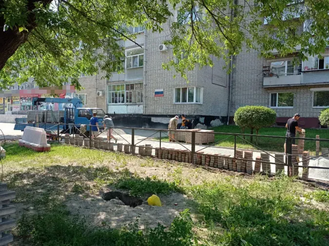 Паводок осложнил ремонт дороги в центре Благовещенска