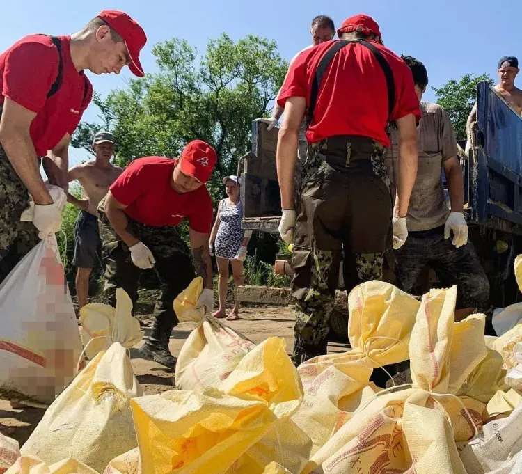 Дамбы снова строят во Владимировке