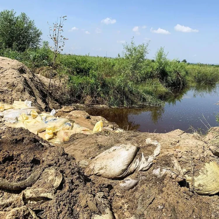 Дамбы снова строят во Владимировке