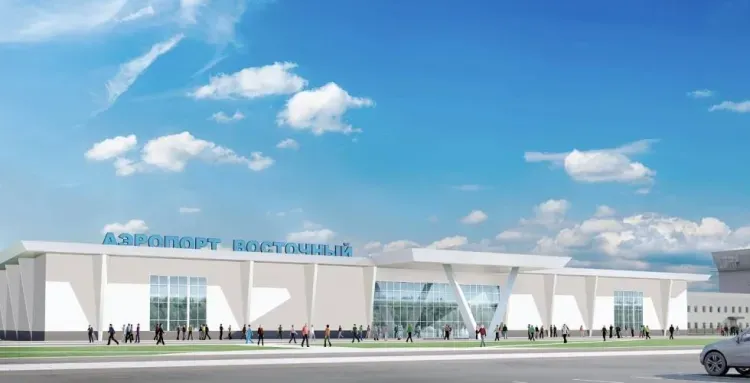 Дизайн аэровокзала Восточный показали в Роскосмосе