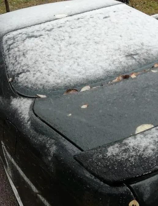 Первый снег выпал на улицы Тынды