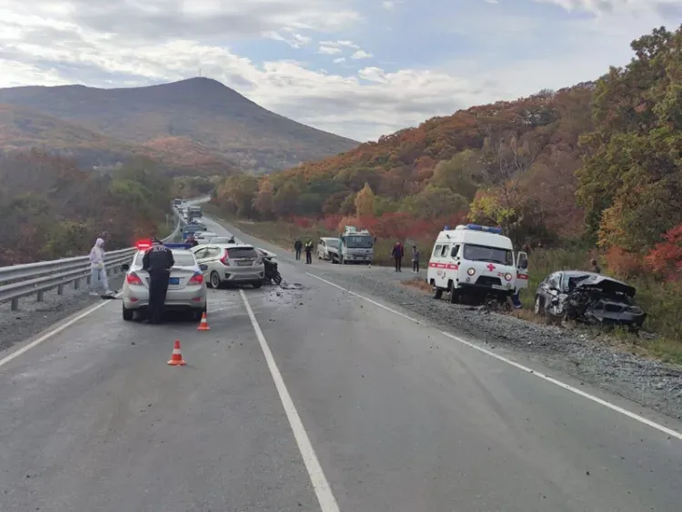 Лихач устроил смертельное ДТП в Приморье, выехав на встречную полосу 