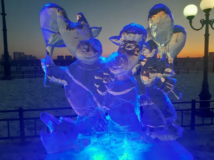 Арку для новогодней площади подготовили в муниципальном предприятии Тынды