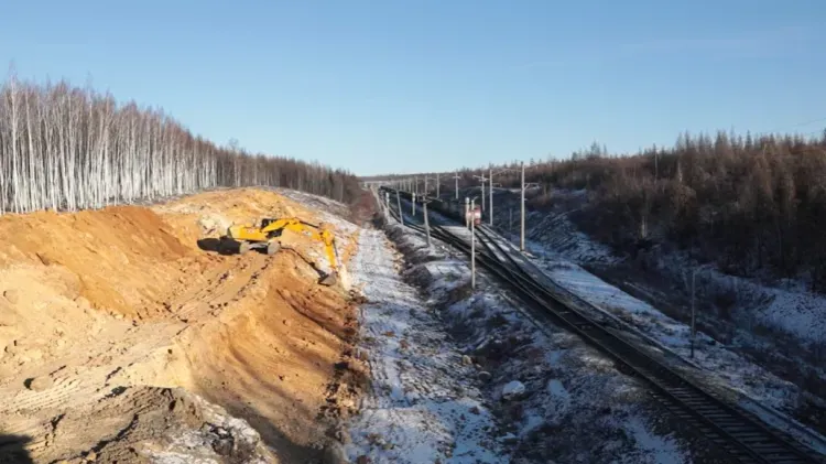 БАМ строят военные в условиях дальневосточных морозов с опережением графика