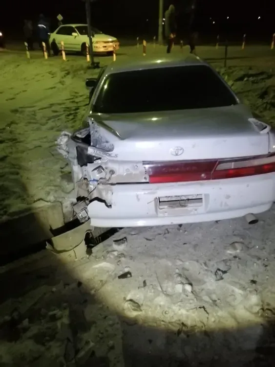 Выезд автомобиля перед приближающимся грузовым поездом стал причиной ДТП на переезде ст. Сиваки