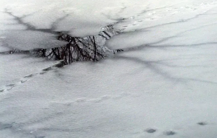 Мужчина утонул в самодельной проруби во время записи видео для возлюбленной