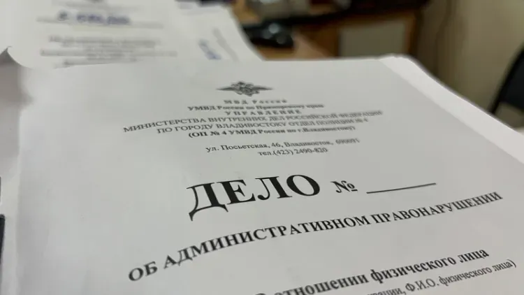 Полиция задержала уроженку Амурской области, которая расклеивала листовки в Приморье