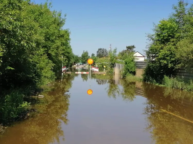Подтопление угрожает дорогам в Амурской области из-за дождей
