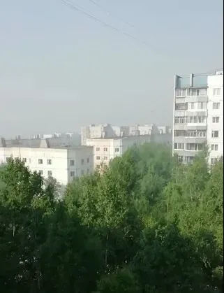 Дымом от природных пожаров затянуло Тынду