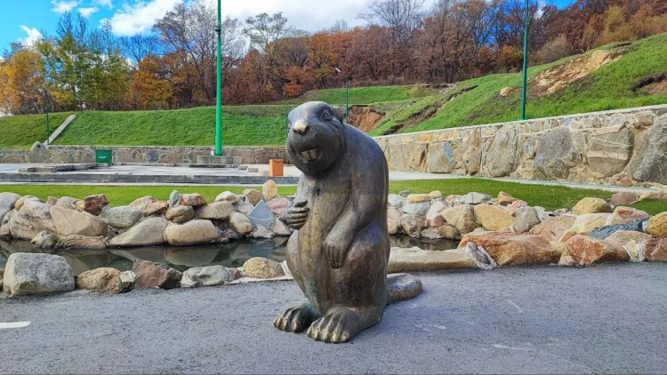 Бронзового бобра на Нижне-Бурейской ГЭС "обокрала" молодежь