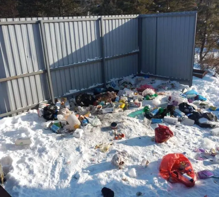 Мусорные контейнеры украли с двух улиц Шимановска