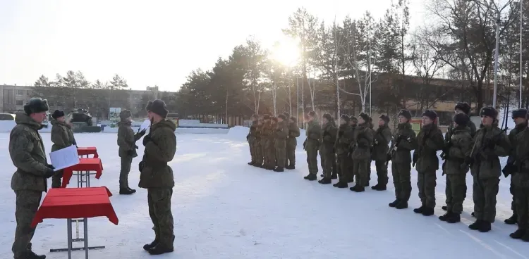 Военную присягу приняли новобранцы в Амурской области