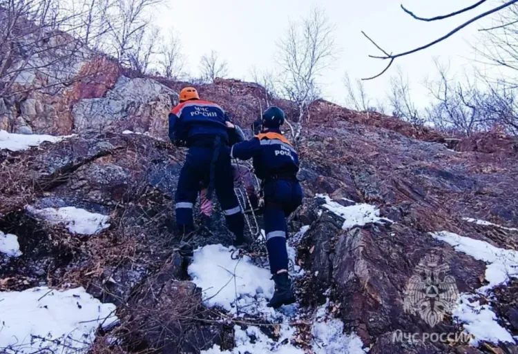 Школьница забралась на отвесную 20-метровую скалу и не смогла спуститься в Приморье