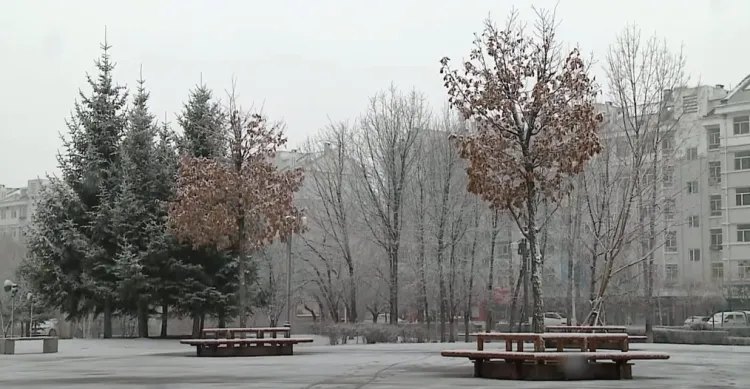 В Китае действует желтый уровень опасности из-за гололедицы