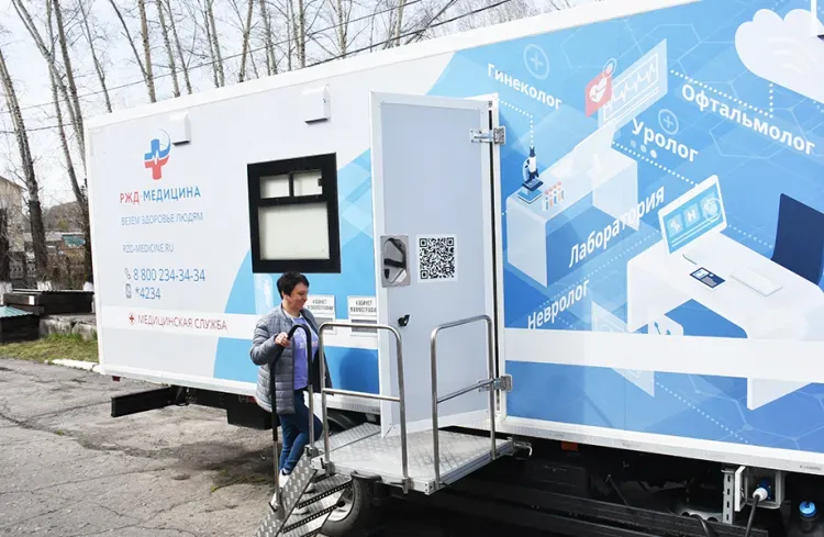 Более 700 пациентов посетили мобильные бригады медиков РЖД в Забайкалье и Приамурье в апреле-июне