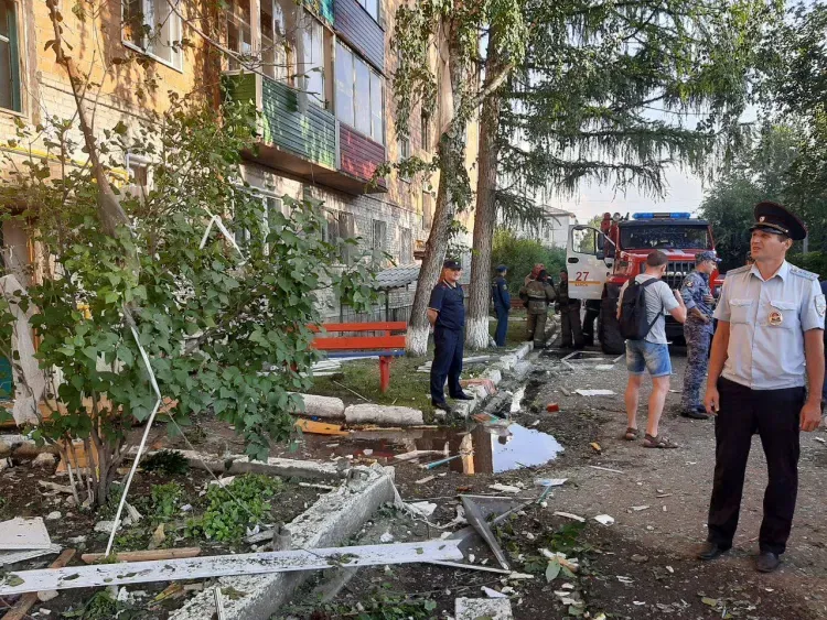 Газ взорвался в пятиэтажном доме в Красноярском крае 