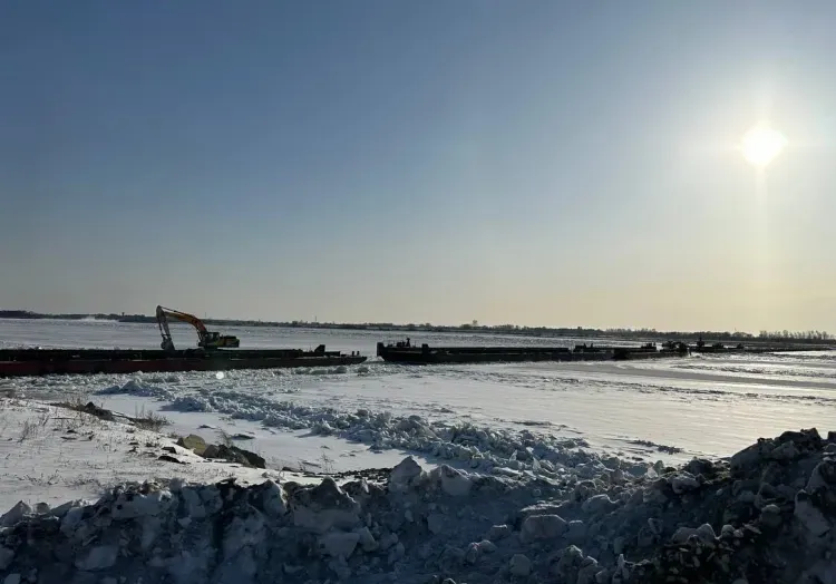 Понтонный мост в Китай с амурской стороны планируют смонтировать к 25 декабря