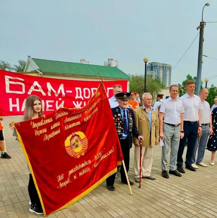 Эстафетный поезд из Хабаровска отправился по БАМу в Тынду
