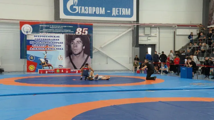 Борец из Приамурья победил на глазах у главного тренера сборной России