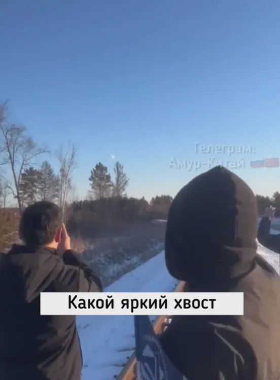 Блогер из Хэйхэ снял в Приамурье запуск ракеты с российско-китайским спутником