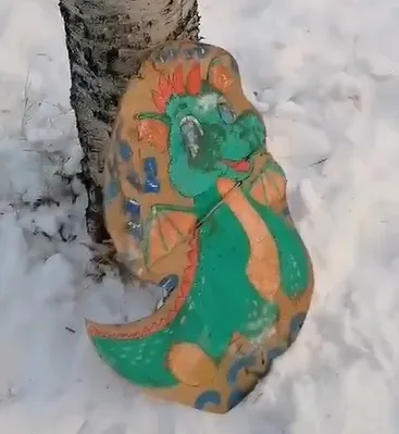 Фигурки животных пострадали в одном из дворов Зеи