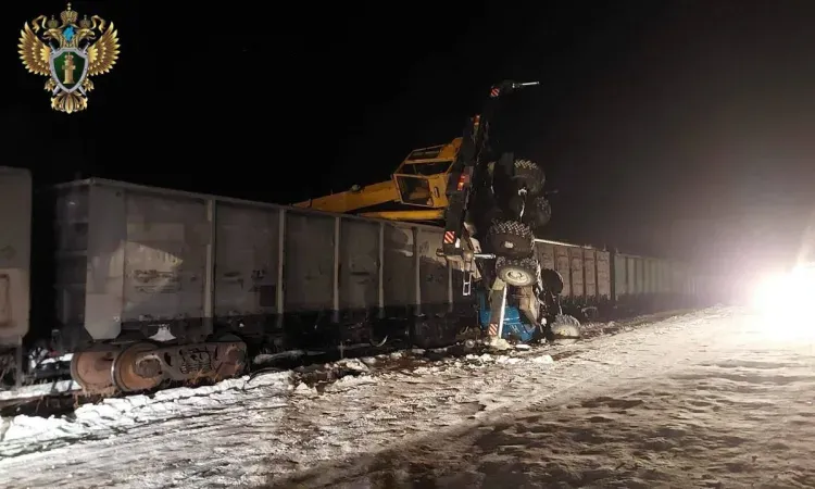 Стрела крана упала на вагон в Тындинском округе