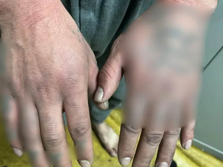 Мигранта с нацистскими татуировками привезли в полицию в Свободном 