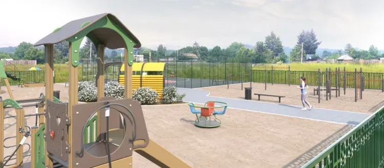 Место для игр: долгожданную детскую площадку начали делать в поселке рядом с Райчихинском