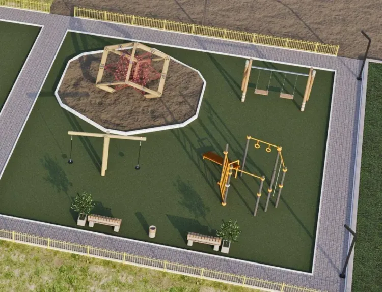 Детскую площадку на месте спортивной обустраивают в Благовещенском округе