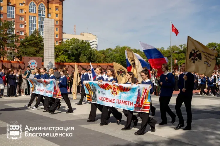 Город с линией фронта: в Благовещенске отмечают годовщину окончания Второй мировой войны
