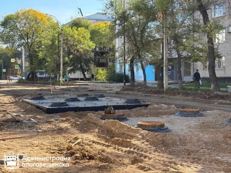 Старый асфальт демонтирован на участке улицы Амурской