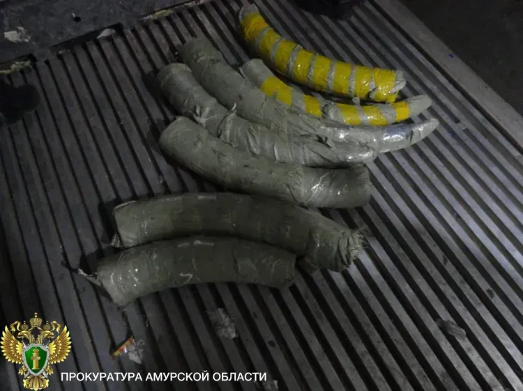 Иностранец осужден за контрабанду бивней мамонта