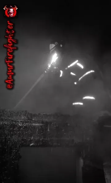 Имущество на 6 миллионов рублей спасли при тушении бани в Приамурье