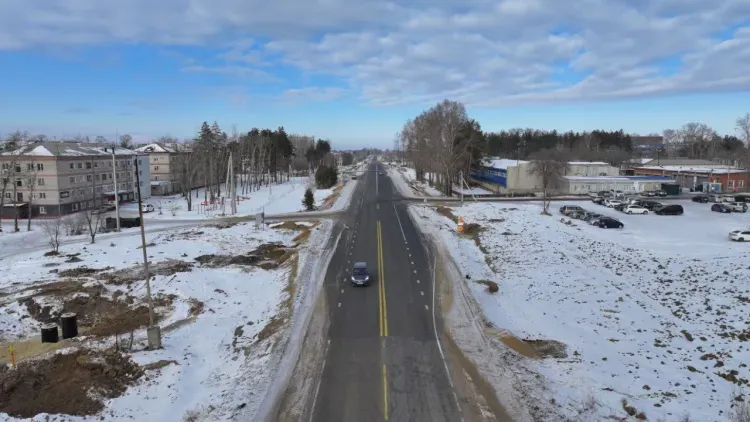 В декабре в Приамурье возобновят работы по реконструкции региональной трассы, ведущей к аэропорту