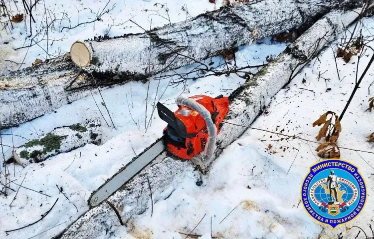 Звук падающего дерева выдал черного лесоруба в Приамурье