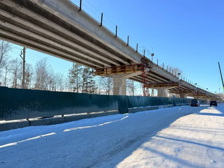 Путепровод в Белогорске возводится с опережением графика
