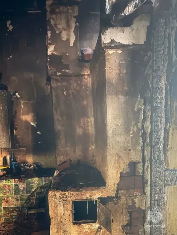 Семья с 10 детьми в Благовещенске лишилась крова из-за прогара печной трубы