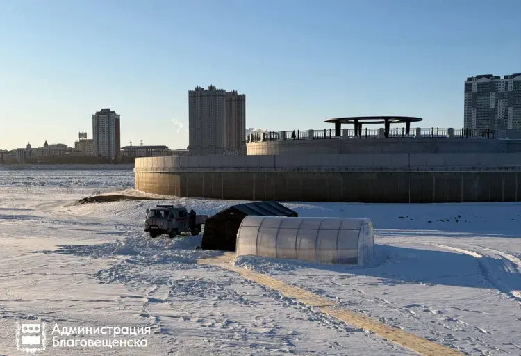 Дополнительную купель подготовят к Крещению на пляже "Пограничный" в Благовещенске