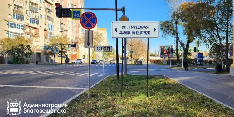 Китайский язык вытеснит английский с улиц Благовещенска