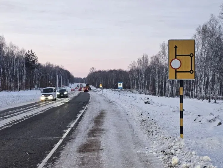 Объезд на аэропортовской трассе за Благовещенском показал Минтранс
