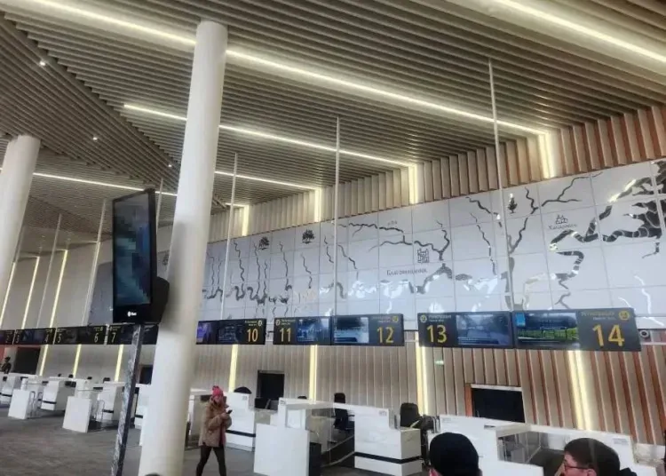 Росгранстрой проверил, как оснащается пункт пропуска в Благовещенске для канатной дороги в Китай